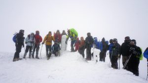 Salida a la nieve desde la estación de esquí de Valdezkaray: San Lorenzo
